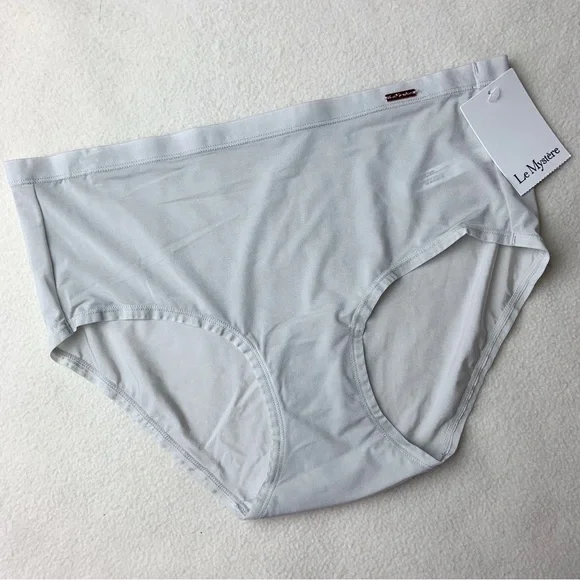 NWT New Le Mystere Light Gray Infinite Comfort Brief Panties in Quartz - Picture 2 of 4